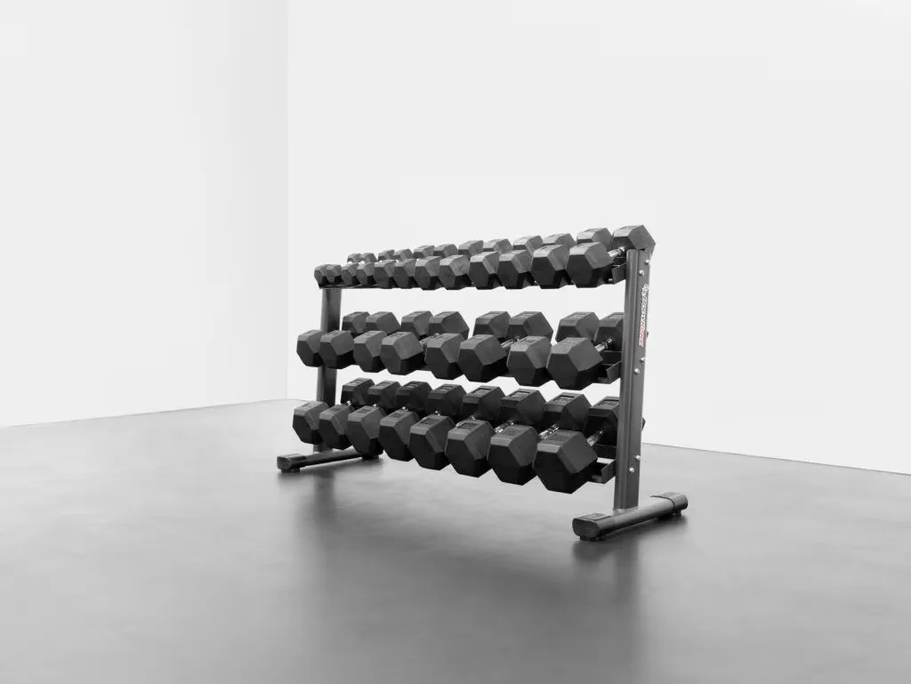 RB570 5-70lb Rubber Hex Dumbbell Set - Image 2