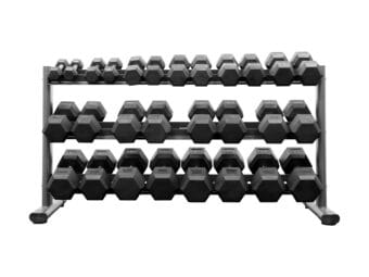 RB570 5-70lb Rubber Hex Dumbbell Set